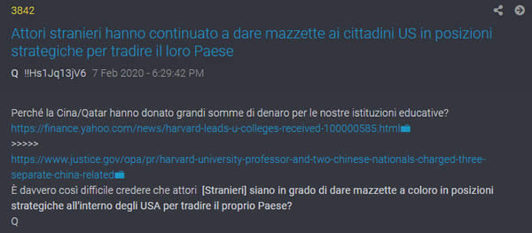 QAnon 24 Marzo 2020 - QAnon 3842 - Febbraio 2020